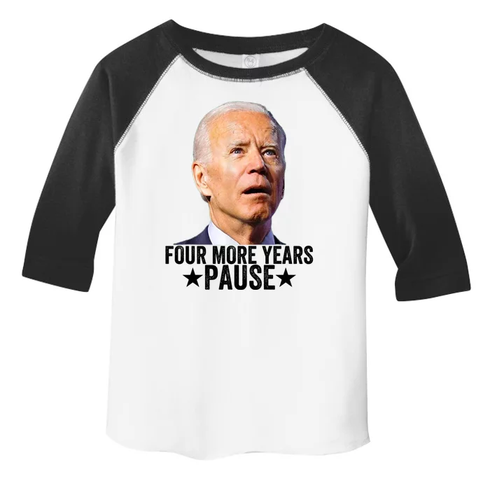 Four More Years Pause Joe Biden Toddler Fine Jersey T-Shirt