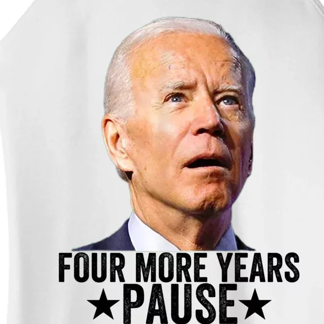 Four More Years Pause Joe Biden Women’s Perfect Tri Rocker Tank