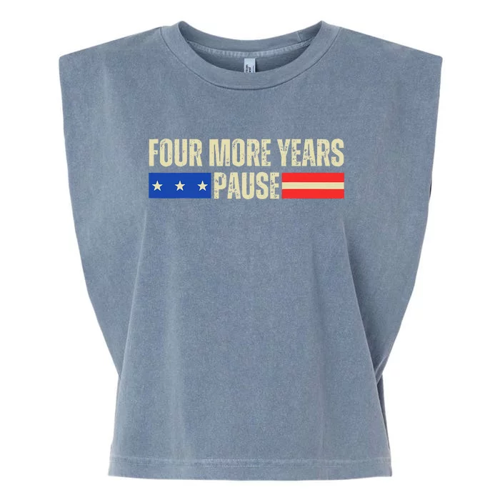 Four More Years Pause Garment-Dyed Women's Muscle Tee