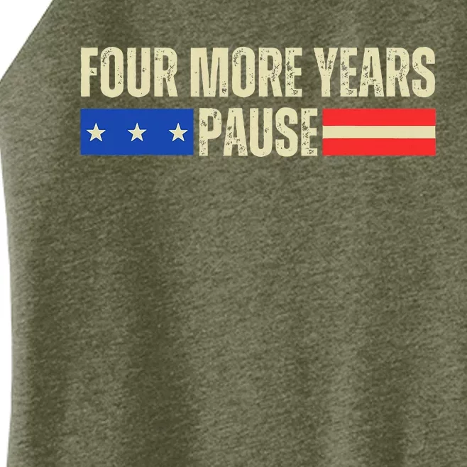 Four More Years Pause Women’s Perfect Tri Rocker Tank