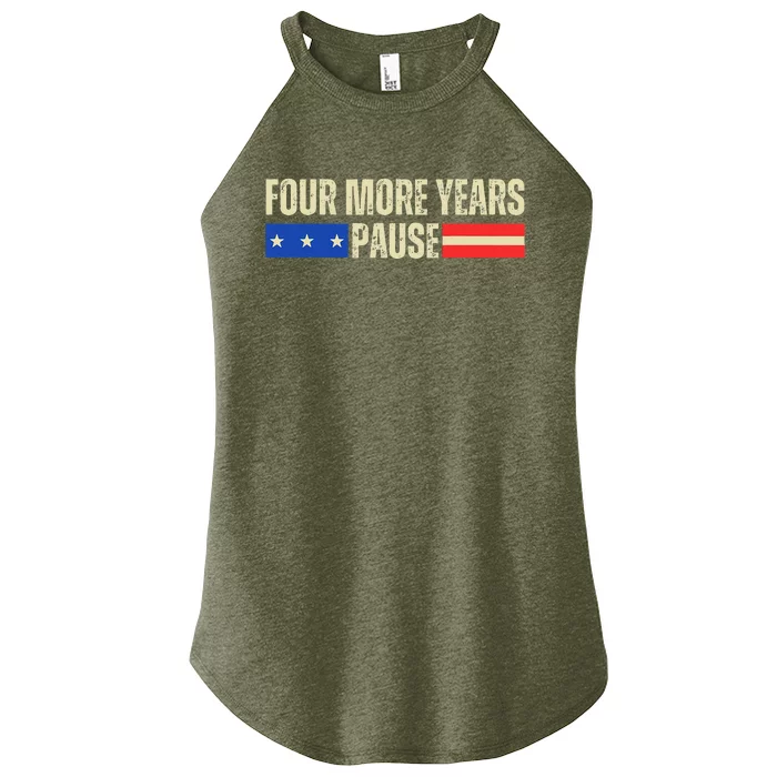 Four More Years Pause Women’s Perfect Tri Rocker Tank