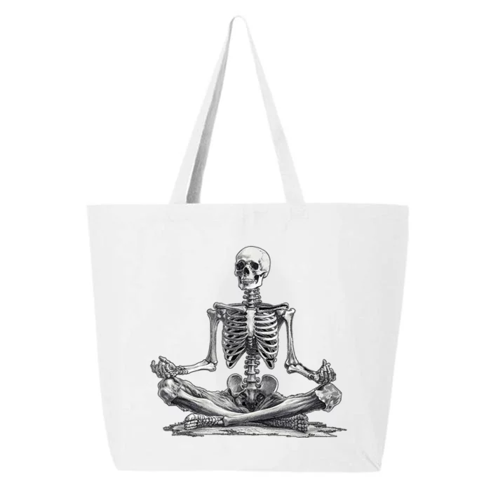 Funny Meditation Yoga Skeleton Halloween 25L Jumbo Tote