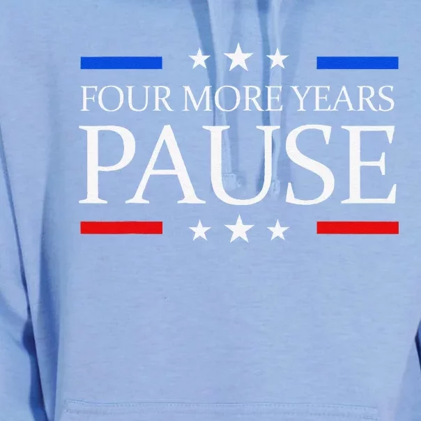 Four More Years Pause Joe Biden Funny Biden Quote Saying Unisex Surf Hoodie