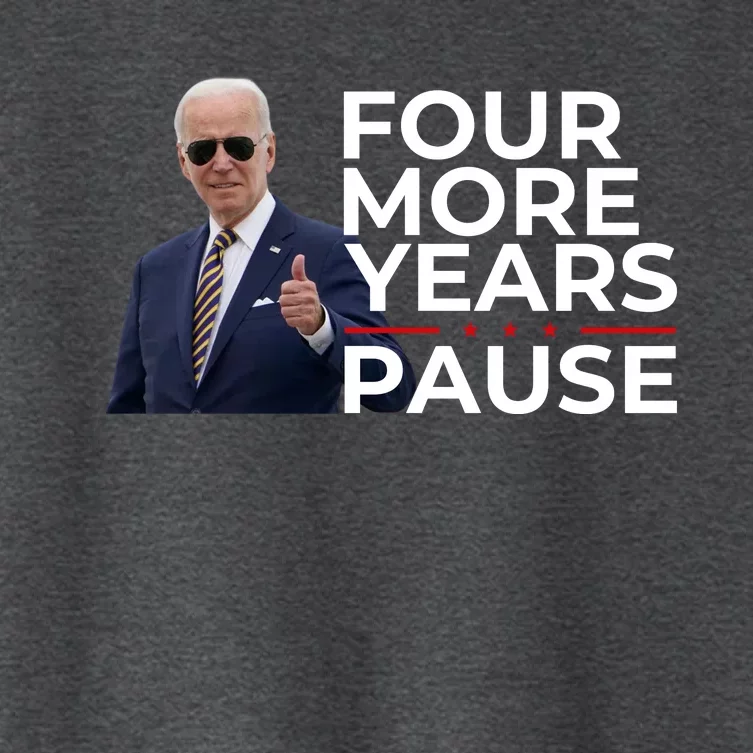 Four More Years Pause Joe Biden Women's Crop Top Tee