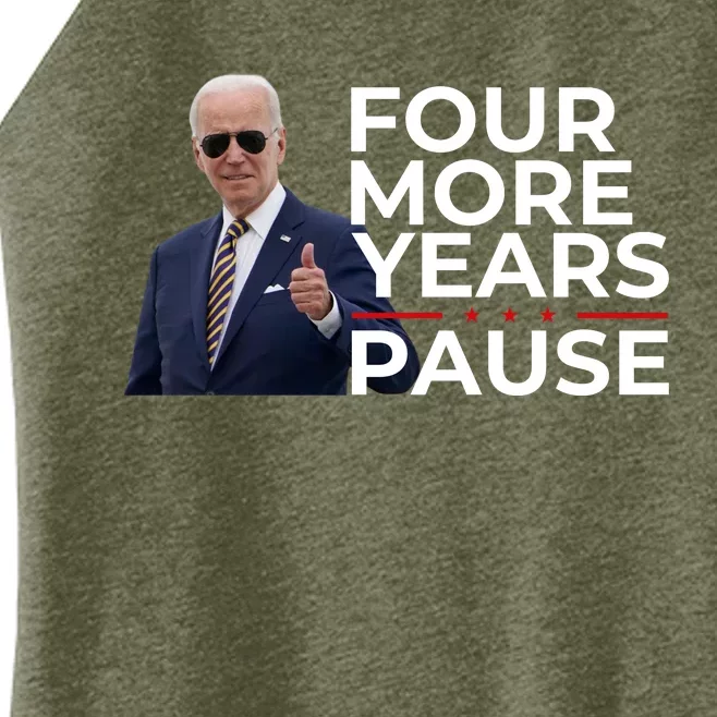 Four More Years Pause Joe Biden Women’s Perfect Tri Rocker Tank