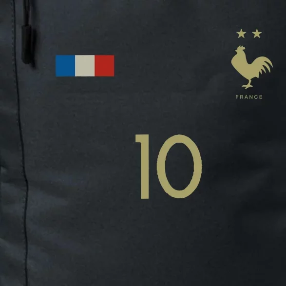 France Number 10 French Soccer Retro Football France Daily Commute Backpack