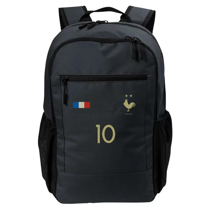 France Number 10 French Soccer Retro Football France Daily Commute Backpack