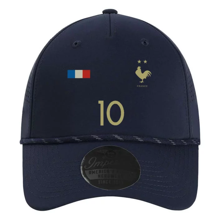 France Number 10 French Soccer Retro Football France Performance The Dyno Cap