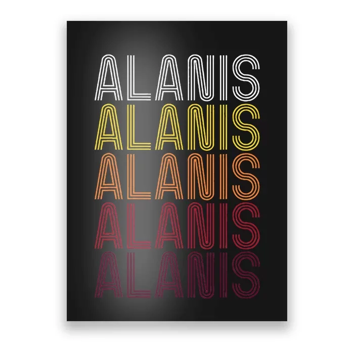 First Name Alanis Vintage Alanis Poster