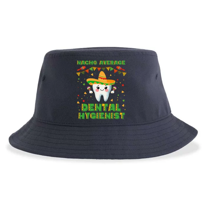 Funny Nacho Average Dental Hygienist Cinco De Mayo Sustainable Bucket Hat