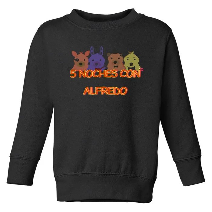 Five Nights At Freddy’S 5 Noches Con Alfredo Toddler Sweatshirt