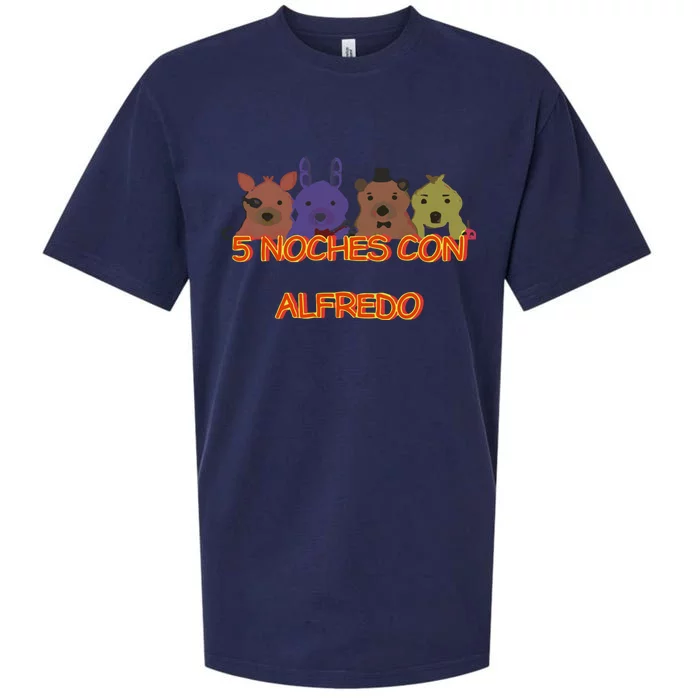 Five Nights At Freddy’S 5 Noches Con Alfredo Sueded Cloud Jersey T-Shirt