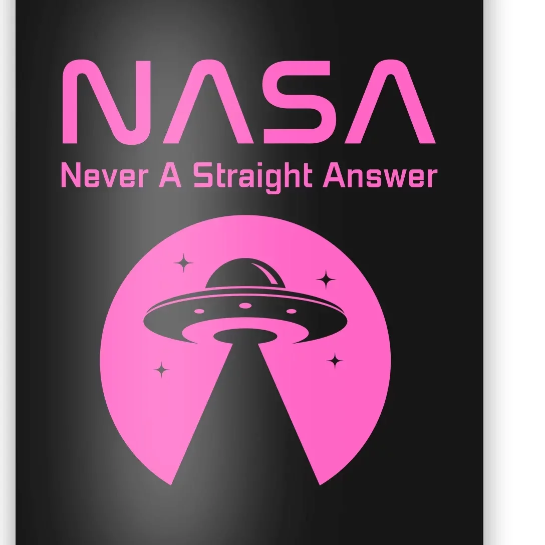 nasa never a straight answer print ufo | Sticker