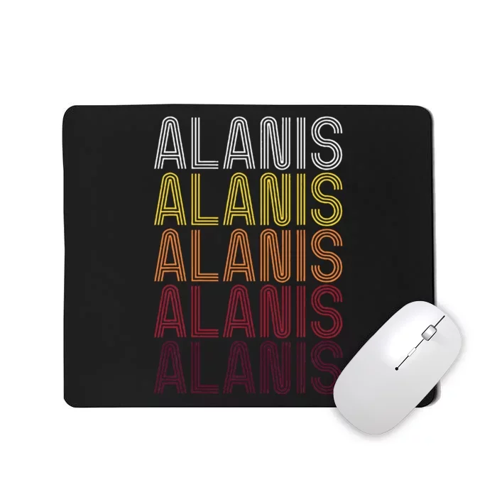 First Name Alanis Vintage Alanis Mousepad