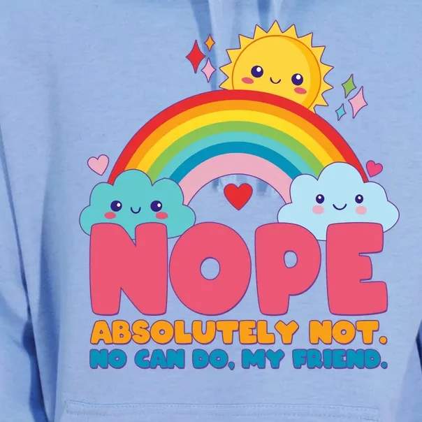 Funny Nope Absolutely Not No Can Do My Friend Unisex Surf Hoodie