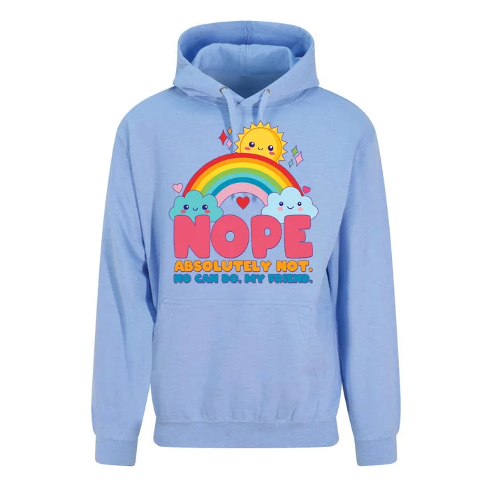 Funny Nope Absolutely Not No Can Do My Friend Unisex Surf Hoodie