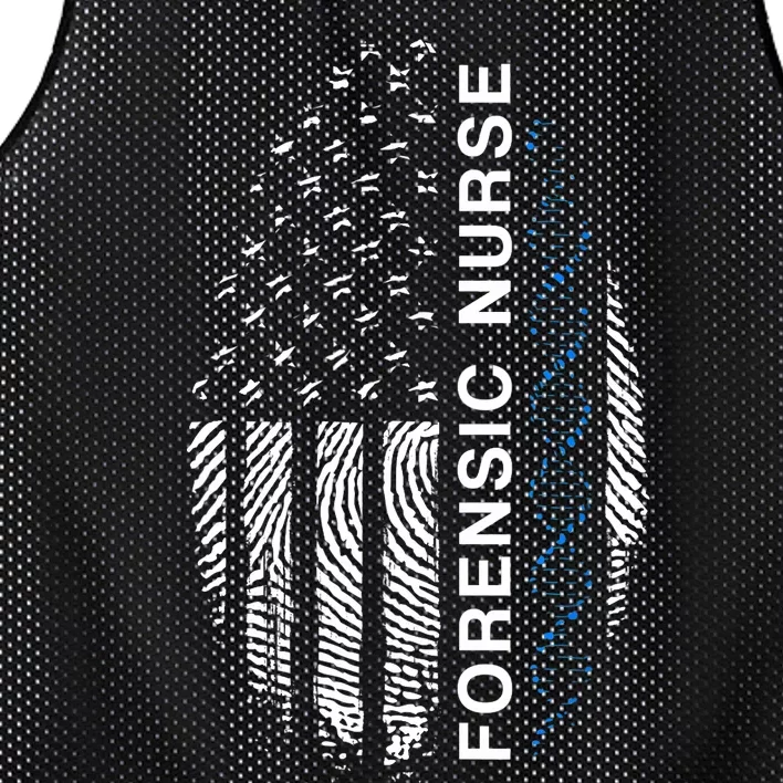 Forensic Nurse American Flag Forensic Nursing Mesh Reversible Basketball Jersey Tank