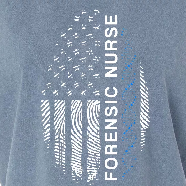 Forensic Nurse American Flag Forensic Nursing Garment-Dyed Women's Muscle Tee