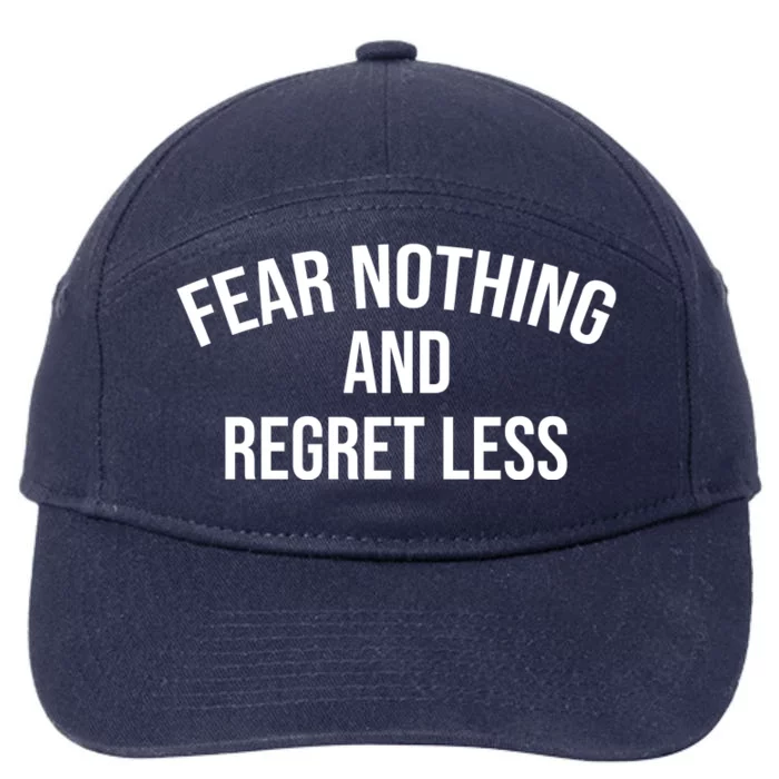 Fear Nothing And Regret Less 7-Panel Snapback Hat