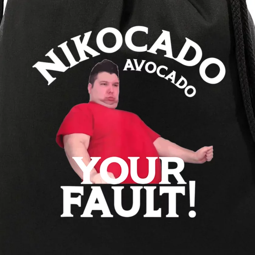 Fre Shavacado Fresh Avocado Funny Meme Drawstring Bag