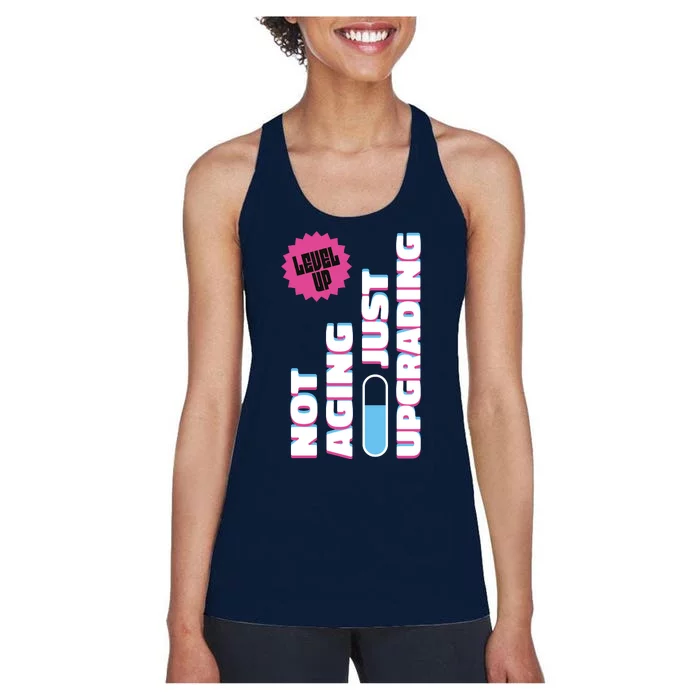 Funny Not Aging Birthday Quote Women's Racerback Tank