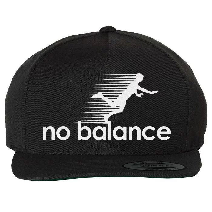 Funny No Balance New Balance Funny Wool Snapback Cap