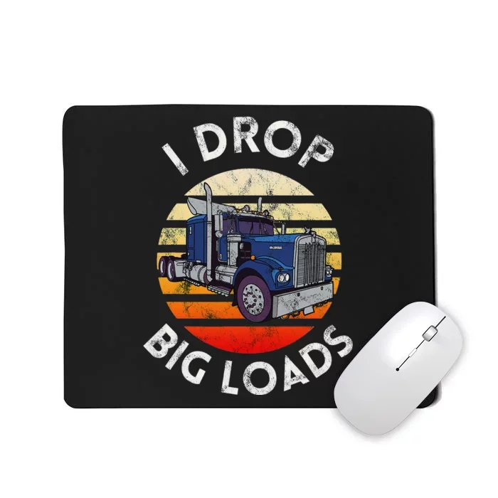 Funny  Novelty Big Rig Truck Drivers Trucker Mousepad