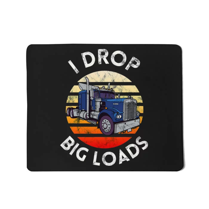 Funny  Novelty Big Rig Truck Drivers Trucker Mousepad