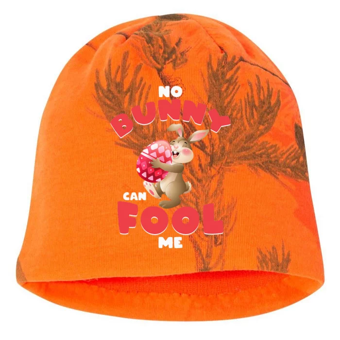 Funny No Bunny Can Fool Me Happy Easter Day April Fool's Day Kati - Camo Knit Beanie