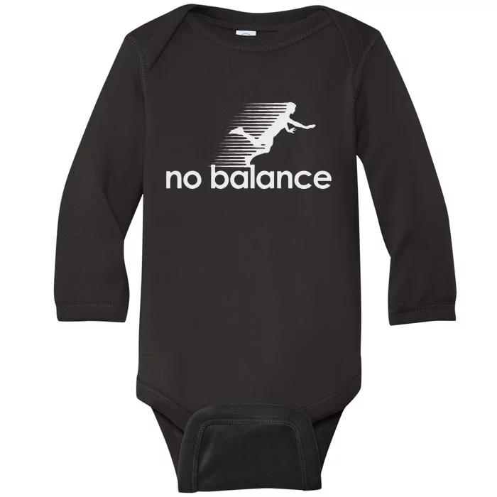 Funny No Balance New Balance Funny Baby Long Sleeve Bodysuit