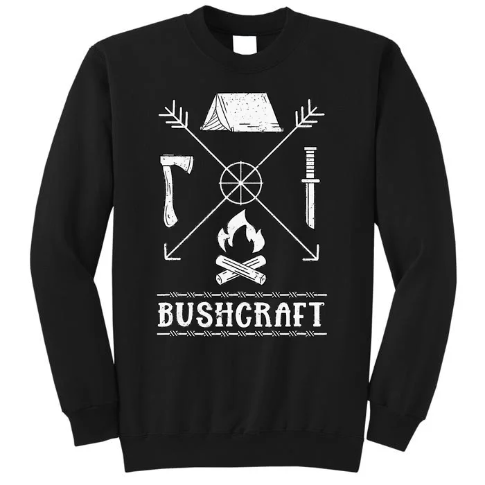 funny Nature Bushcraft Outdoor Wilderness Design Tall Sweatshirt