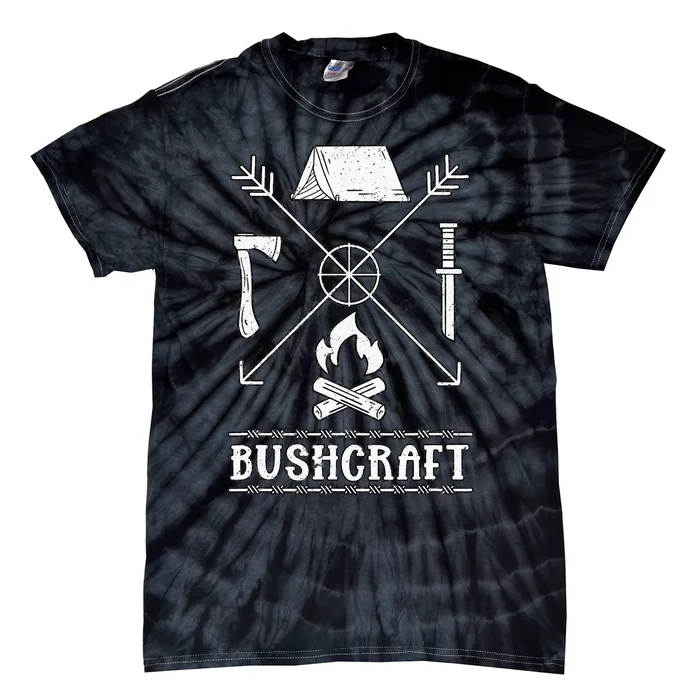 funny Nature Bushcraft Outdoor Wilderness Design Tie-Dye T-Shirt