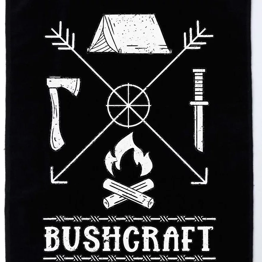 funny Nature Bushcraft Outdoor Wilderness Design Platinum Collection Golf Towel