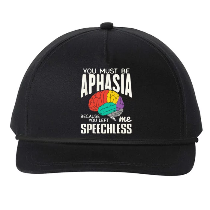 Funny Neuroeducation Brain Facts Aphasia Snapback Five-Panel Rope Hat