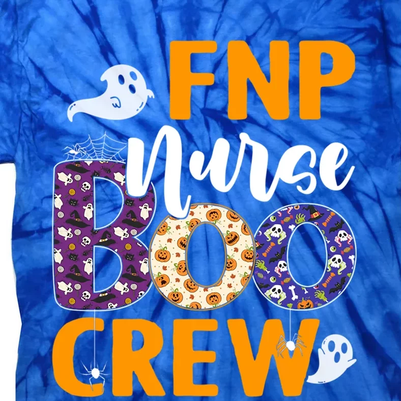 Fnp Nurse Boo Crew Scary Nurse Halloween Ghost Spider Cute Gift Tie-Dye T-Shirt