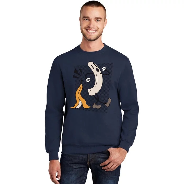 Funny Naked Banana Retro Cartoon 1 Tall Sweatshirt