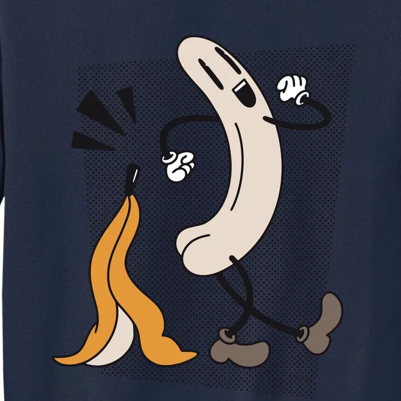 Funny Naked Banana Retro Cartoon 1 Tall Sweatshirt