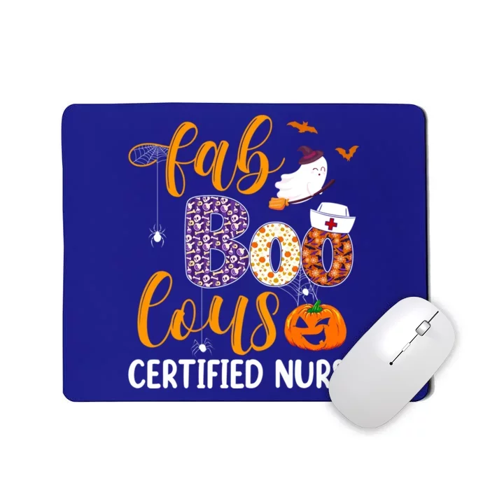 Fabulous Nurse Costume Faboolous Certified Nurse Boo Crew Gift Mousepad