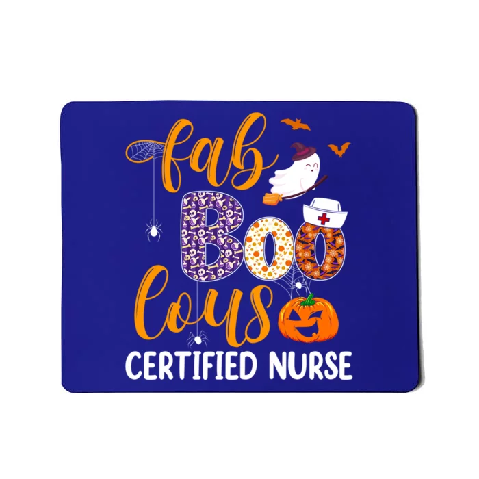 Fabulous Nurse Costume Faboolous Certified Nurse Boo Crew Gift Mousepad