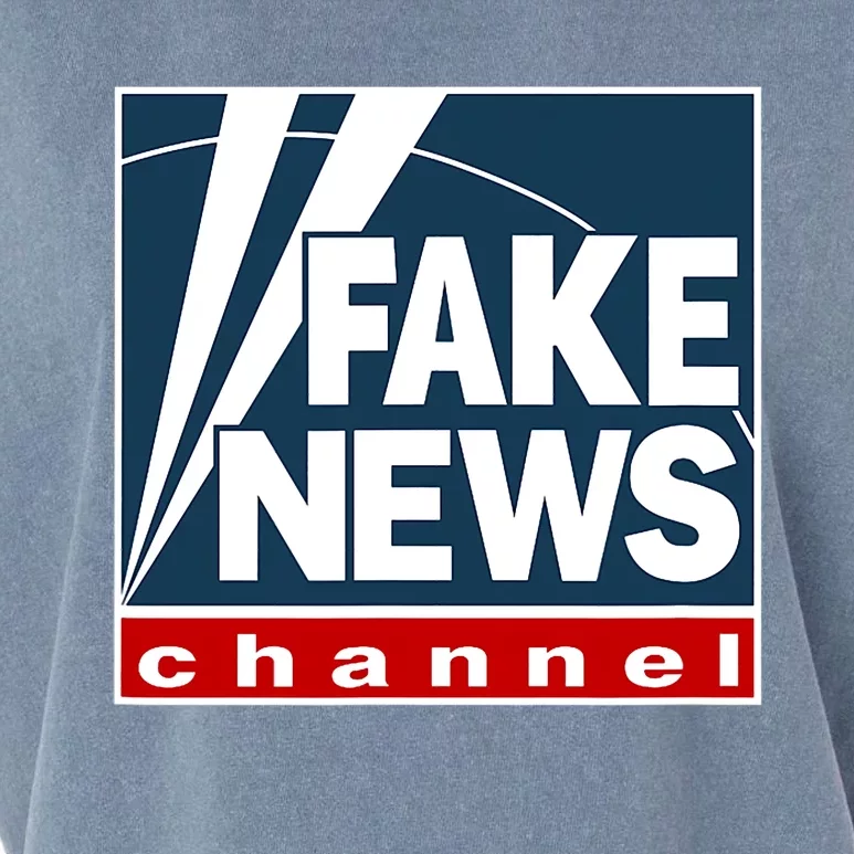 Fake News Channel Garment-Dyed Women's Muscle Tee