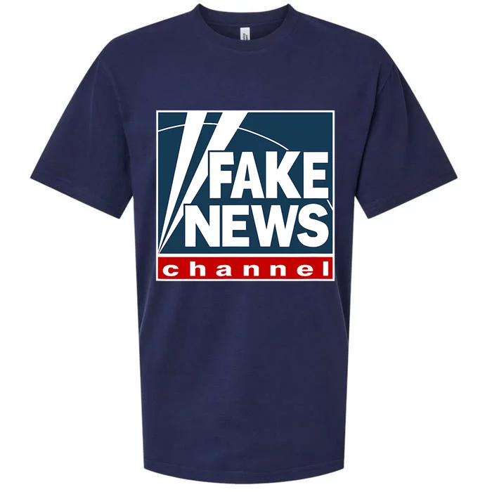 Fake News Channel Sueded Cloud Jersey T-Shirt