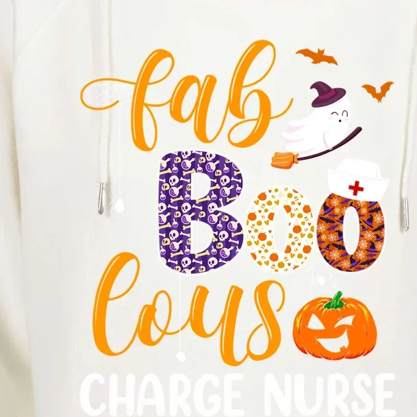 Fabulous Nurse Costume Faboolous Charge Nurse Boo Crew Gift Womens Funnel Neck Pullover Hood