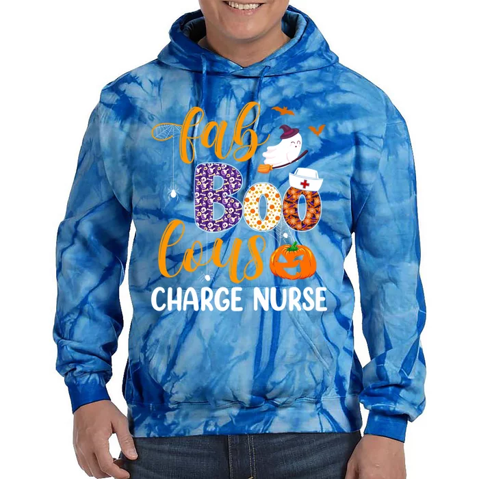 Fabulous Nurse Costume Faboolous Charge Nurse Boo Crew Gift Tie Dye Hoodie