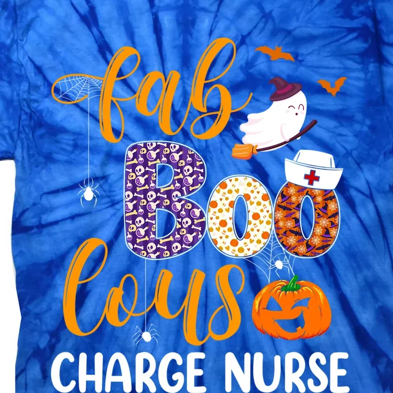 Fabulous Nurse Costume Faboolous Charge Nurse Boo Crew Gift Tie-Dye T-Shirt