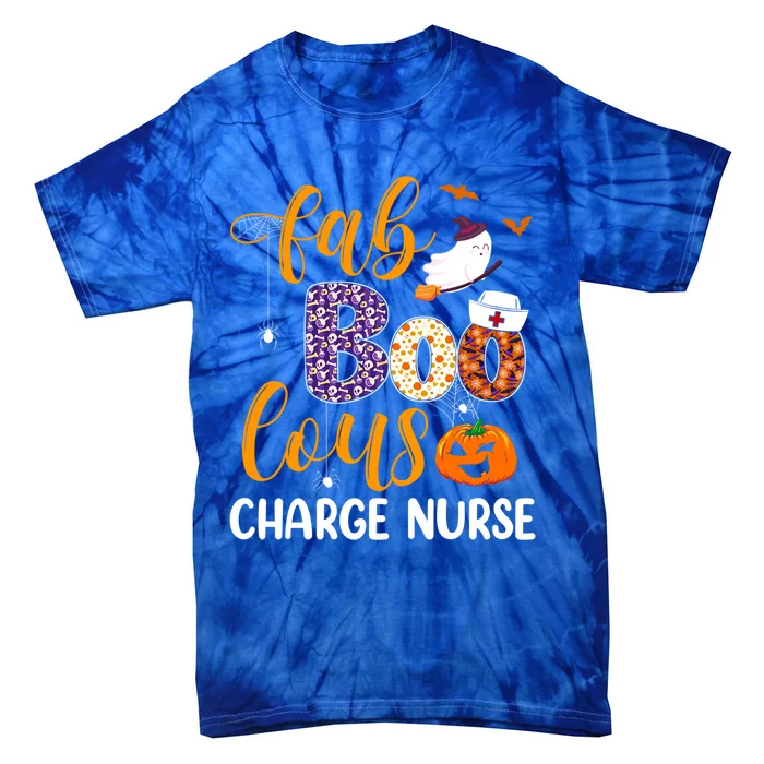 Fabulous Nurse Costume Faboolous Charge Nurse Boo Crew Gift Tie-Dye T-Shirt