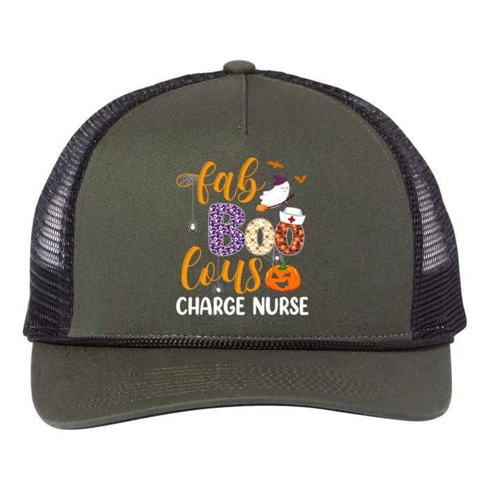 Fabulous Nurse Costume Faboolous Charge Nurse Boo Crew Gift Retro Rope Trucker Hat Cap