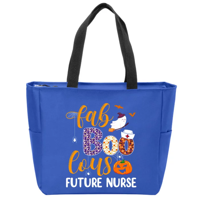 Fabulous Nurse Costume Faboolous Future Nurse Boo Crew Gift Zip Tote Bag