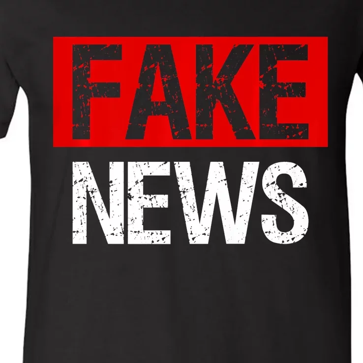 Fake News Costume Anti Fake News V-Neck T-Shirt