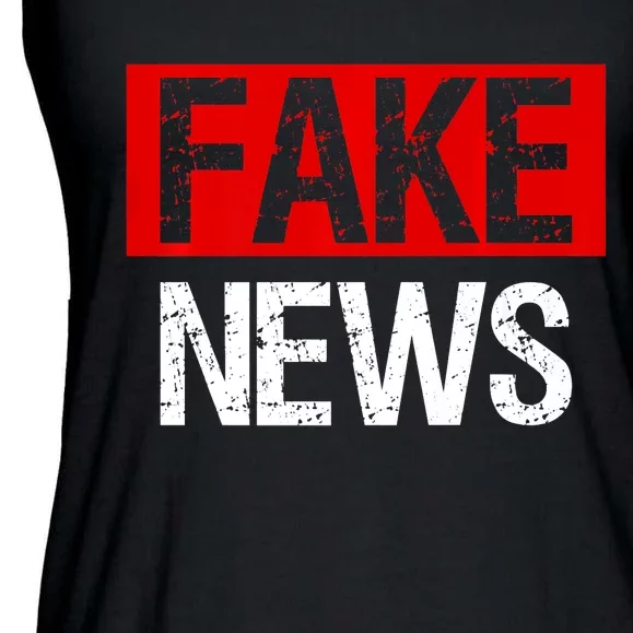 Fake News Costume Anti Fake News Ladies Essential Flowy Tank