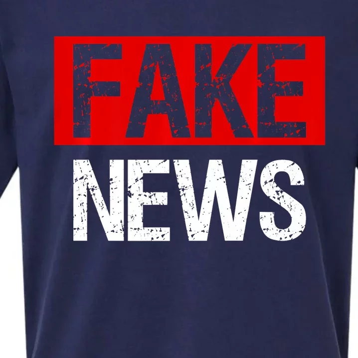 Fake News Costume Anti Fake News Sueded Cloud Jersey T-Shirt